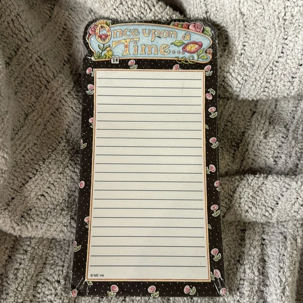 Mary Engelbreit Vintage “Once Upon A Time” magnetic notepad NIP